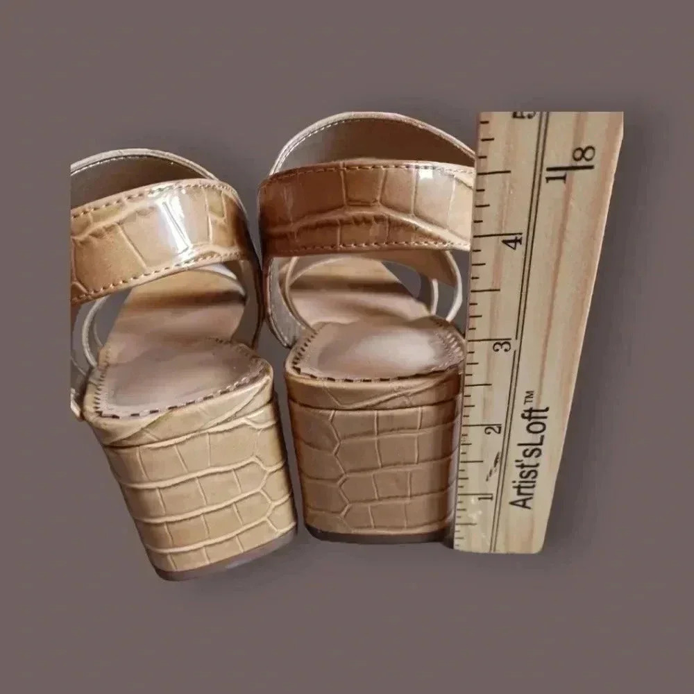 Circus by Sam edelman fisher strappy sandals size 6.5 tan camel color - Picture 8 of 14
